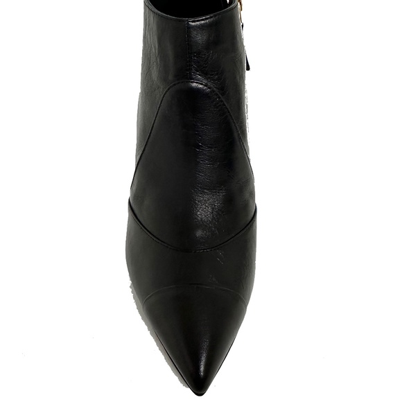 New Chanel Bottines Black Boots Booties Leather Pearl Size 35.5 US 5.5 - Picture 11 of 12